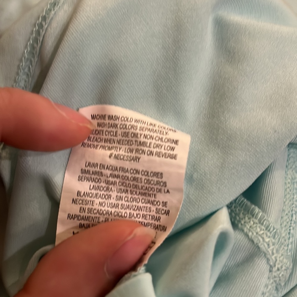 Aqua Hooded Quarter Zip Long Sleeve Top - Picture 12 of 12